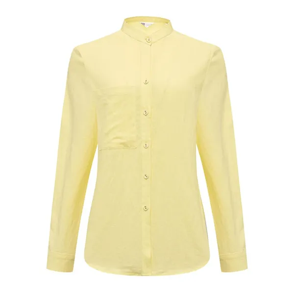 Áo Sơ Mi Nữ F2 Fashion & Freedom Linen SMW617-V-S Màu Vàng Size S