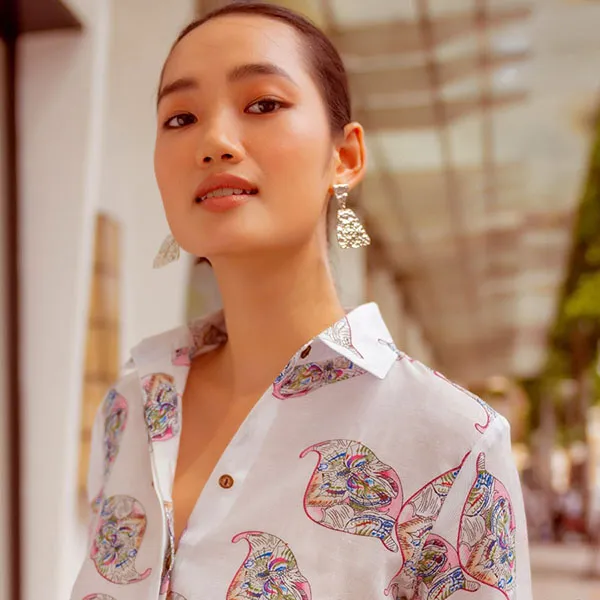 Áo Sơ Mi Nữ F2 Fashion & Freedom SMW357-THT-S-0722 Màu Trắng Size S