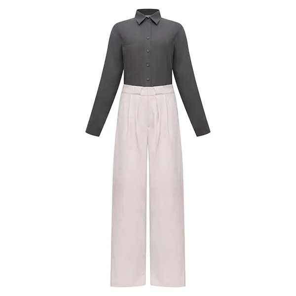 Áo Sơ Mi Nữ F2 Fashion & Freedom SMW616-XAM-S-0324 Màu Xám Size S