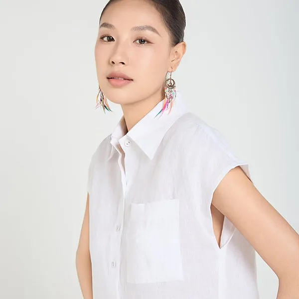 Áo Sơ Mi Nữ F2 Fashion & Freedom SMW643-TRANG-S-1024 Màu Trắng Size S