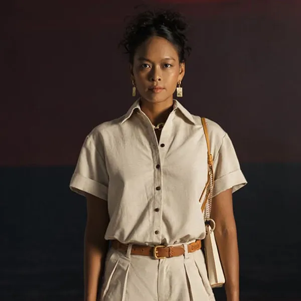 Áo Sơ Mi Nữ F2 Fashion & Freedom Summer Get Away SMW429-K-S-0722 Màu Kem Size S