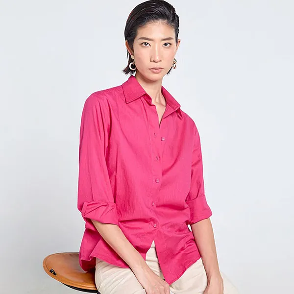 Áo Sơ Mi Nữ F2 Fashion & Freedom Tender Drit SMW656-HS-S-0525 Màu Hồng Cánh Sen Size S