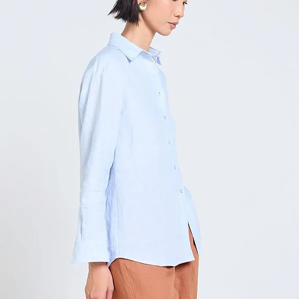 Áo Sơ Mi Nữ F2 Fashion & Freedom Tender Drit SMW656-XBN-S-0525 Màu Xanh Nhạt Size S