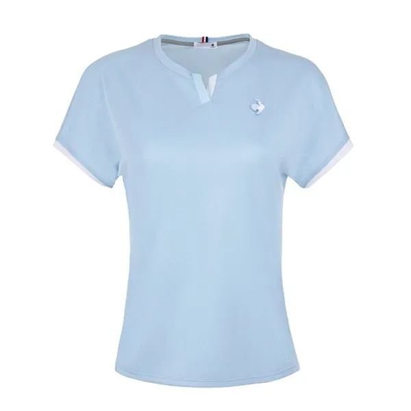 Áo Thun Nữ Le Coq Sportif T-Shirt LN6SHT10LV-BL00 Màu Xanh Blue Size S