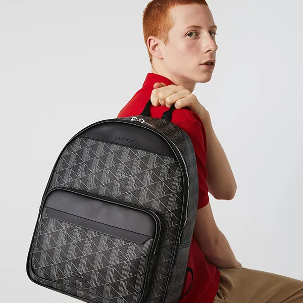Balo Nam Lacoste The Blend Backpack NH3649LX H45 Màu Đen
