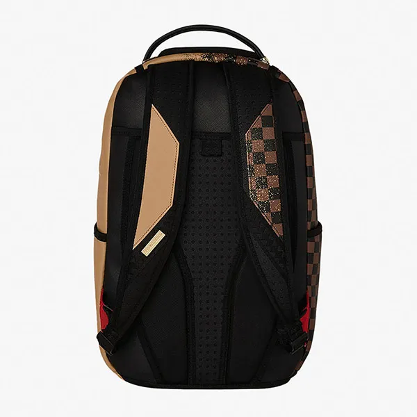 Balo Sprayground Midnight Osaka Payload 910B8550NSZ Gold PVC Backpack Màu Nâu Đen