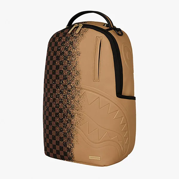 Balo Sprayground Midnight Osaka Payload 910B8550NSZ Gold PVC Backpack Màu Nâu Đen