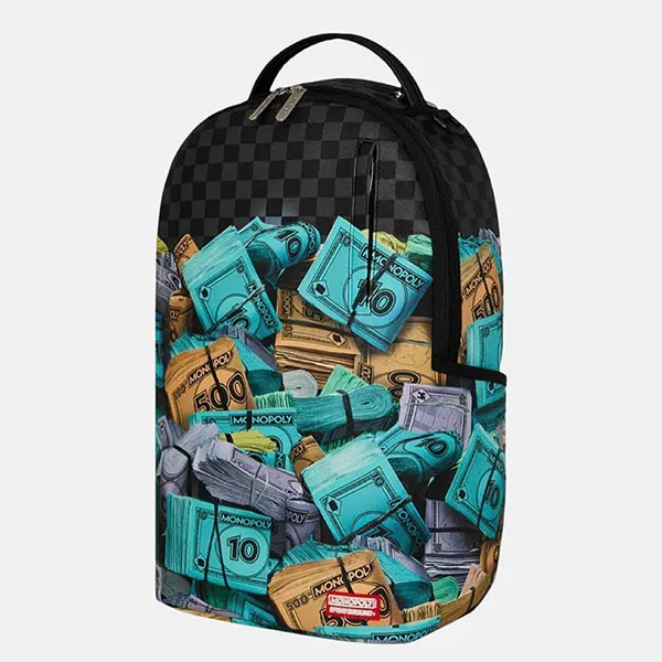 Balo Sprayground Monopoly Money Stacks Backpack Black 910B8782NSZ Màu Đen Họa Tiết