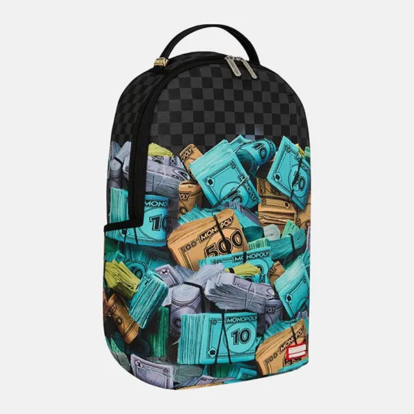 Balo Sprayground Monopoly Money Stacks Backpack Black 910B8782NSZ Màu Đen Họa Tiết