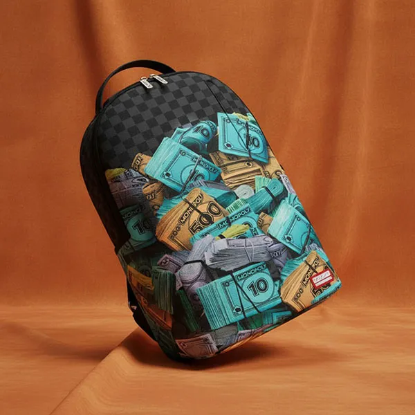 Balo Sprayground Monopoly Money Stacks Backpack Black 910B8782NSZ Màu Đen Họa Tiết