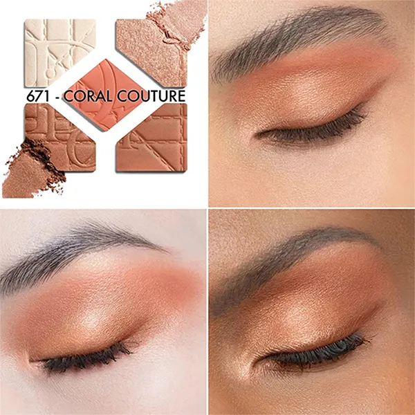 Bảng Phấn Mắt Dior Diorshow 5 Couleurs 671 Coral Couture