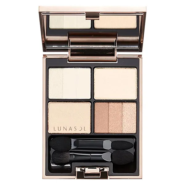 Bảng Phấn Mắt Kanebo Lunasol Three Dimensional Eye Shadow 01 Neutral Beige 4.8g