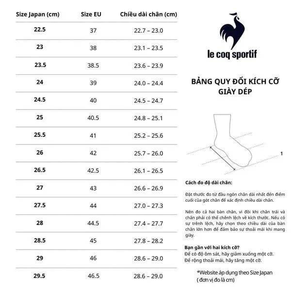 Giày Thể Thao Unisex Le Coq Sportif LU6SSN05UZ-BLWH Màu Xanh Blue Size 24