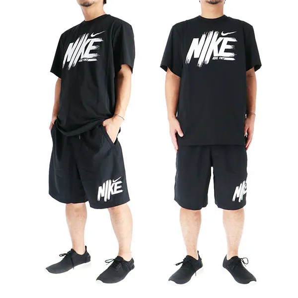 Bộ Quần Áo Cộc Tay Nam Nike Jordan Black HV0382/ HV0385 Màu Đen Size S (Form Á)