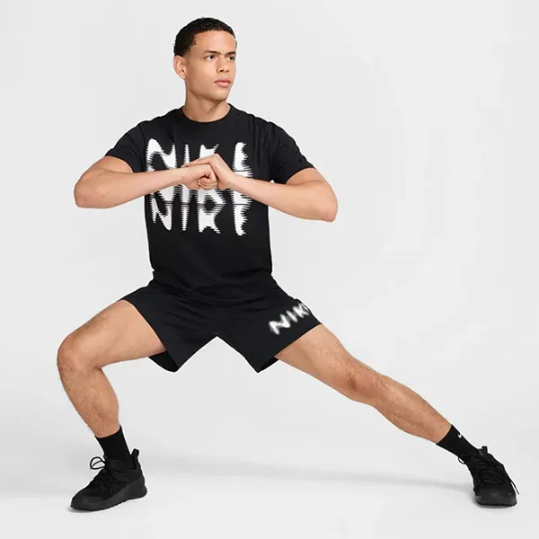 Bộ Quần Áo Cộc Tay Nam Nike Men's Hyverse Dri-Fit Màu Đen Size S (Form Á)