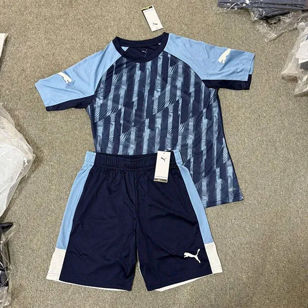 Bộ Quần Áo Cộc Tay Nam Puma individualLIGA Graphic Football Màu Xanh Dương Size S (Form Á)