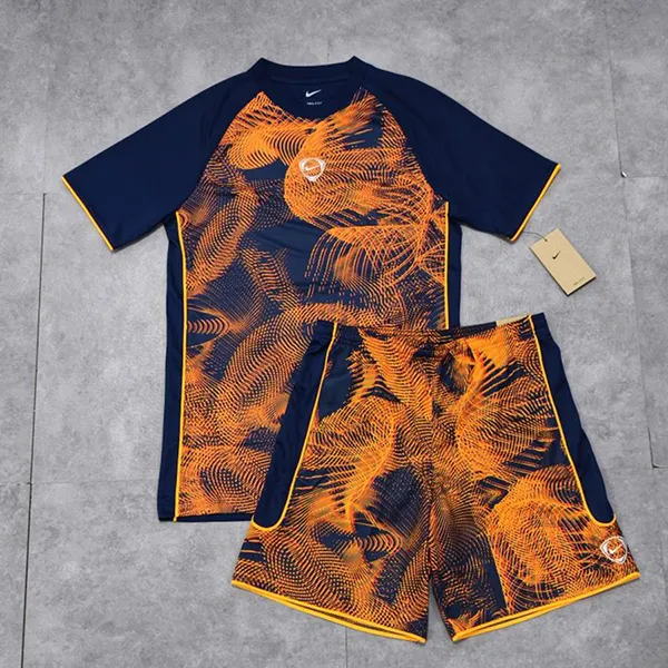 Bộ Thể Thao Nam Nike Academy+ Men's Dri-FIT Màu Xanh/Cam Size S