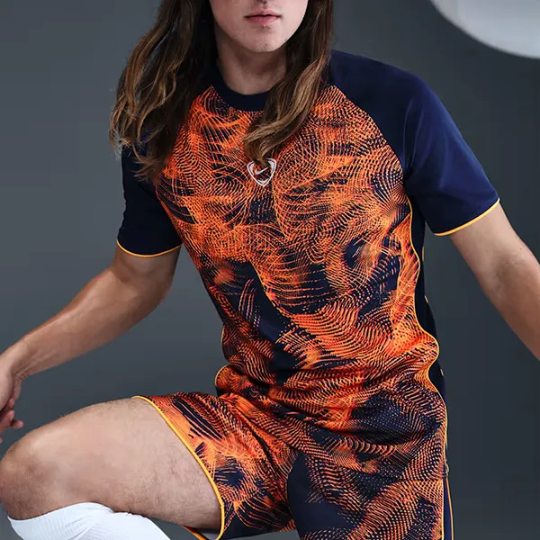 Bộ Thể Thao Nam Nike Academy+ Men's Dri-FIT Màu Xanh/Cam Size S