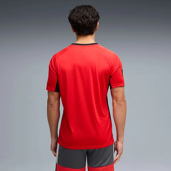 Bộ Thể Thao Nam Puma IndividualLIGA Graphic Football Jersey Men 660578_01/660574_01 Màu Xám Đỏ Size S (Form Á)