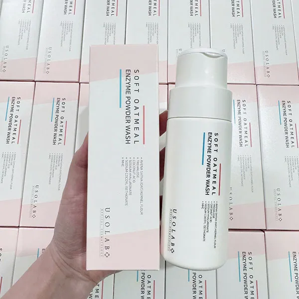 Bột Tẩy Da Chết Usolab Soft Oatmeal Enzyme Powder Wash 50g