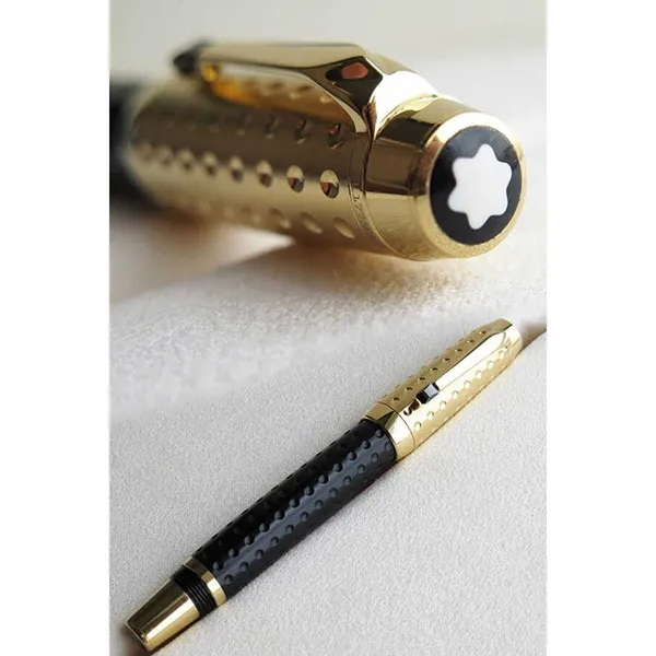 Bút Máy Montblanc Boheme Doue Gold Plated Fountain Pen MB36003 Màu Vàng Đen
