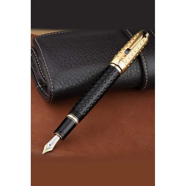Bút Máy Montblanc Boheme Doue Gold Plated Fountain Pen MB36003 Màu Vàng Đen