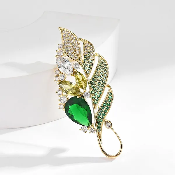 Cài Áo Nữ Meri Tender Leaf BR987 Màu Xanh