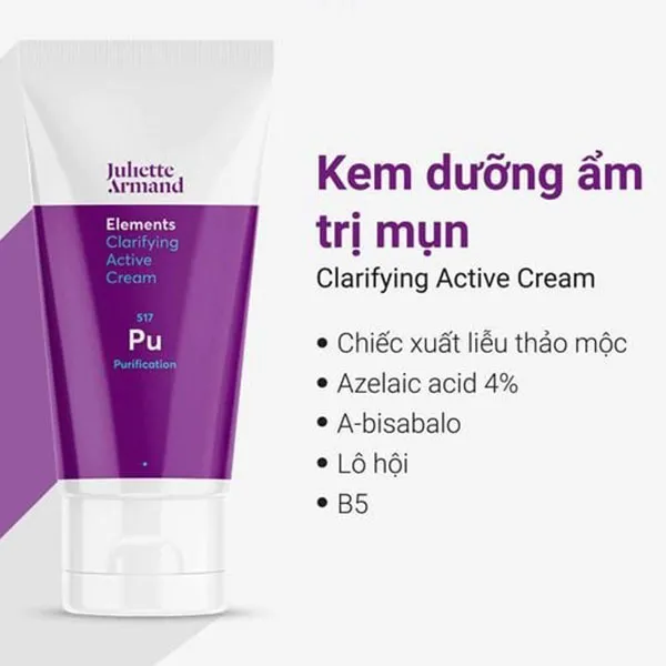 Kem Giảm Mụn Juliette Armand Clarifying Active Cream 50ml