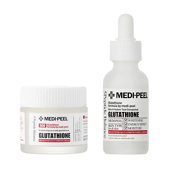Combo Hỗ Trợ Dưỡng Sáng, Cấp Ẩm Medi-Peel Glutathione Serum 30ml + Cream 50g