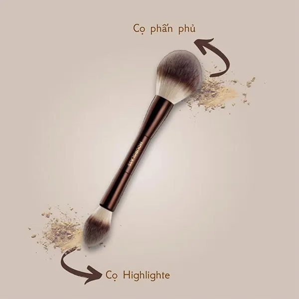 Combo Phấn Bắt Sáng Hourglass Ambient Strobe Lighting Powder Incandescent Strobe Light + Cọ Hai Đầu Hourglass Double Veil Powder Brush