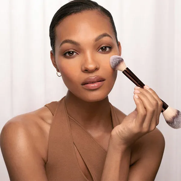 Combo Phấn Bắt Sáng Hourglass Ambient Strobe Lighting Powder Incandescent Strobe Light + Cọ Hai Đầu Hourglass Double Veil Powder Brush