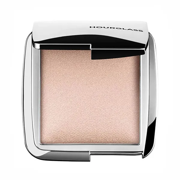 Combo Phấn Bắt Sáng Hourglass Ambient Strobe Lighting Powder Incandescent Strobe Light + Cọ Hai Đầu Hourglass Double Veil Powder Brush