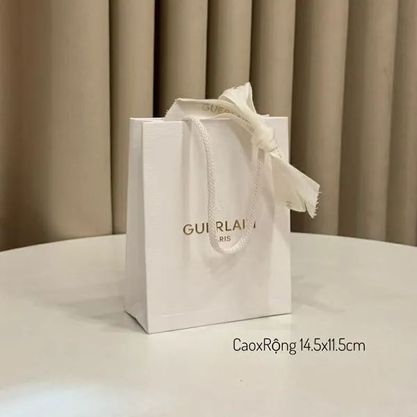 Combo Vỏ Son Le Croco + Son Guerlain Rouge G Velvet 770 Le Rouge Grenadine Màu Đỏ Hồng + Túi Giấy