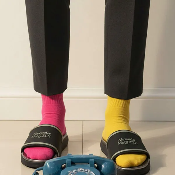 Dép Alexander Mcqueen 627188W4N42 Màu Đen Size 40