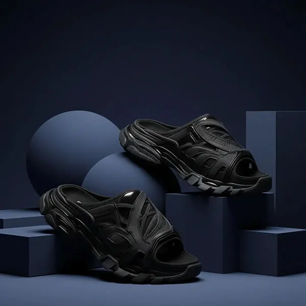 Dép Nam Balenciaga 618084 W2NA1 1000 Black Màu Đen Size 39