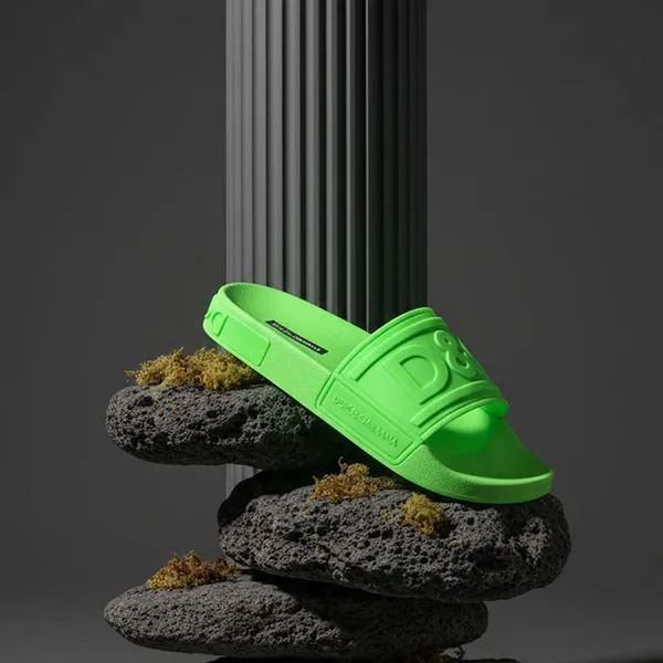 Dép Dolce & Gabbana D&G CS1991 AX681 8G553 Màu Xanh Size 39