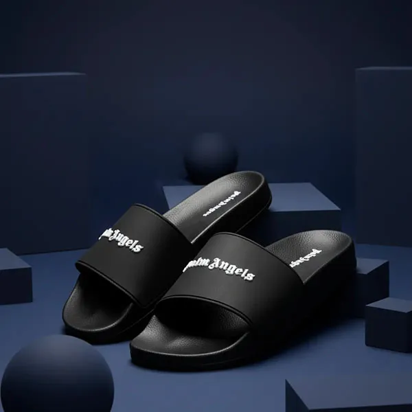 Dép Nam Palm Angels PMIC010C99MAT0011001 Màu Đen Size 39