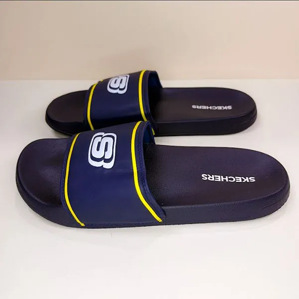 Dép Nam Skechers Side Lines 2 Retalic Màu Xanh Navy Size 41