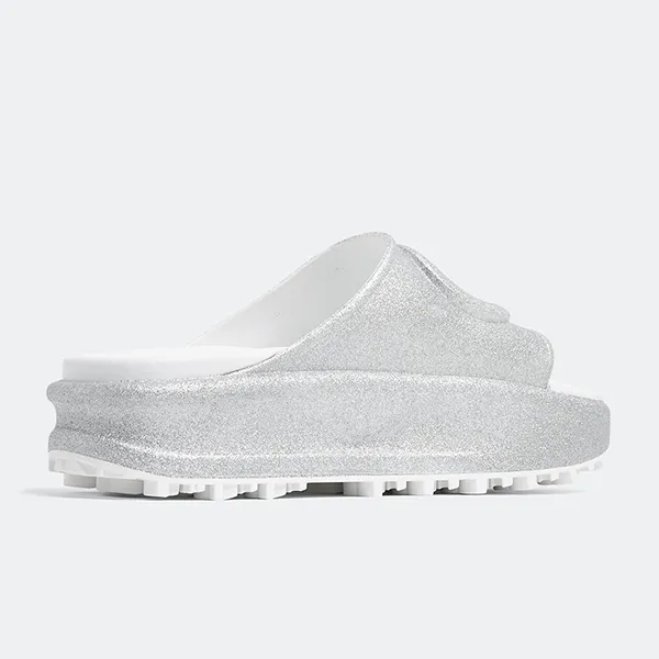 Dép Nữ Gucci Interlocking G Slide Sandals 725541JAAC88106 Màu Bạc Size 36