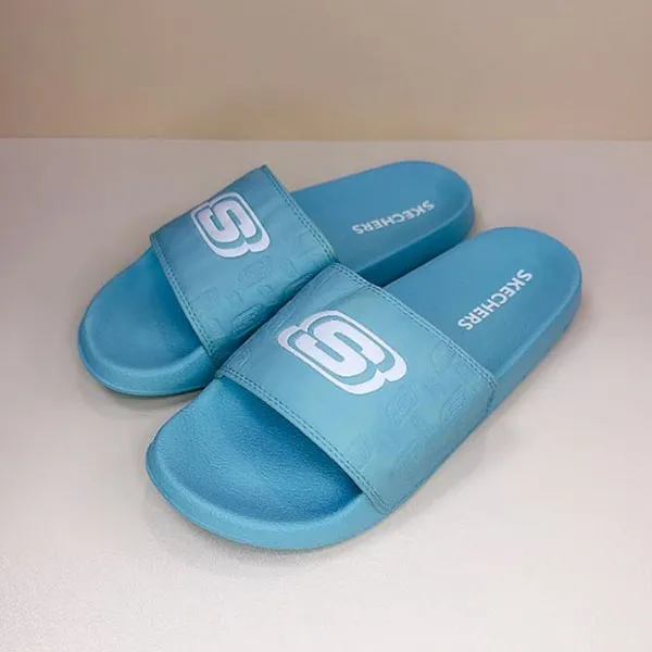 Dép Nữ Skechers Side Lines 2 Ombre Joy Turquoise Màu Xanh Ngọc Size 36