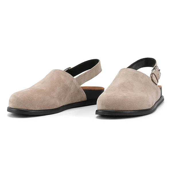 Dép Sục Unisex Vagabond Effie Mules Premium Beige Taupe Suede Màu Be Size 39