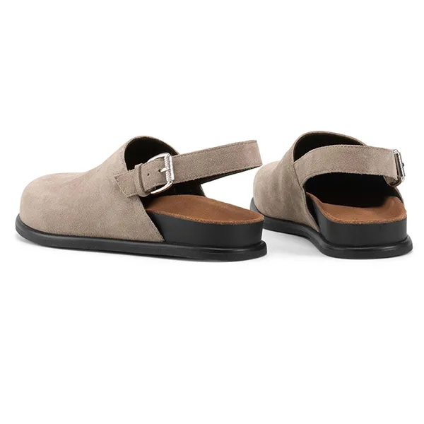 Dép Sục Unisex Vagabond Effie Mules Premium Beige Taupe Suede Màu Be Size 39