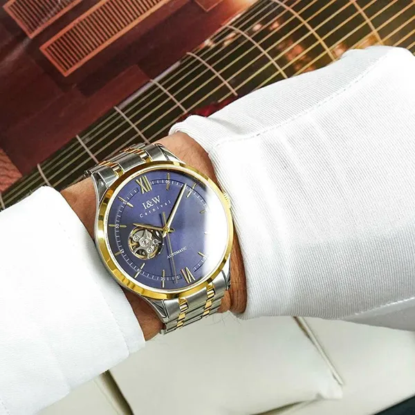 Đồng Hồ Nam I&W Carnival 40mm 570G-T2 Màu Xanh Bạc