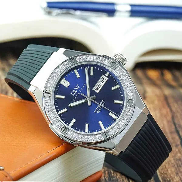 Đồng Hồ Nam I&W Carnival 42mm 55851G2-S2 Màu Bạc Đen