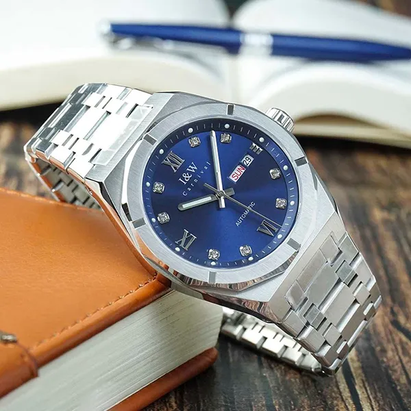 Đồng Hồ Nam I&W Carnival 42mm 751G-T2 Màu Xanh Bạc