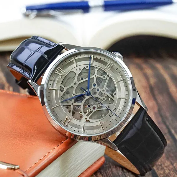 Đồng Hồ Nam I&W Carnival Automatic Watch 523G-D5 Màu Đen/Xám