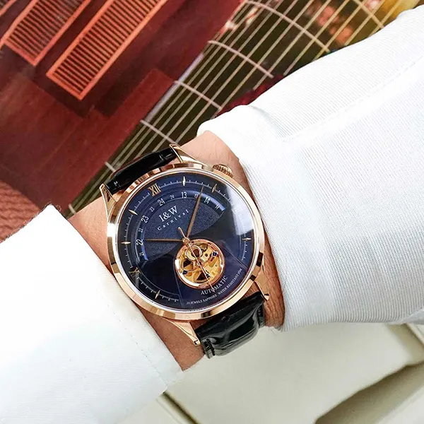 Đồng Hồ Nam I&W Carnival Automatic Watch 525G-D2 Màu Đen/Xanh