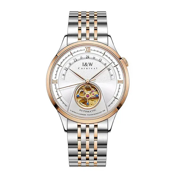 Đồng Hồ Nam I&W Carnival Automatic Watch 525G-T1 Màu Bạc/Vàng Hồng