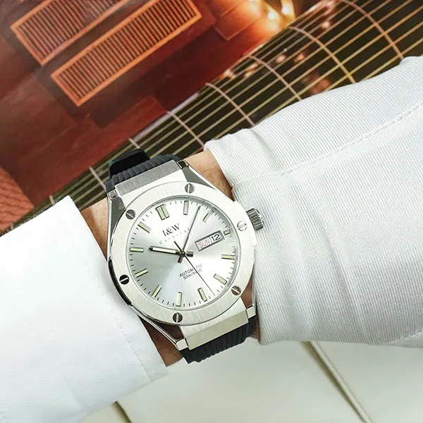 Đồng Hồ Nam I&W Carnival Automatic Watch 55851G1-S1 Màu Đen/Trắng