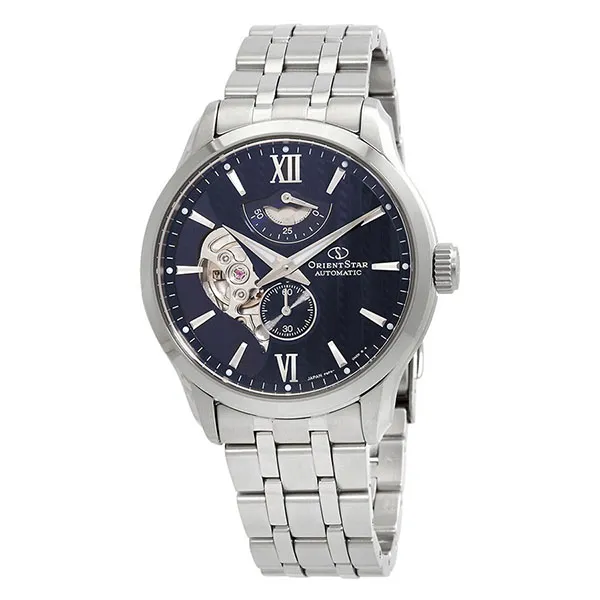 Đồng Hồ Nam Orient Star Automatic Blue Dial Men's Watch RE-AV0B03B Màu Xanh - Bạc